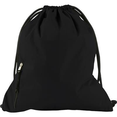 Branded Promotional PONGEE 190T DRAWSTRING BACKPACK RUCKSACK Bag From Concept Incentives.