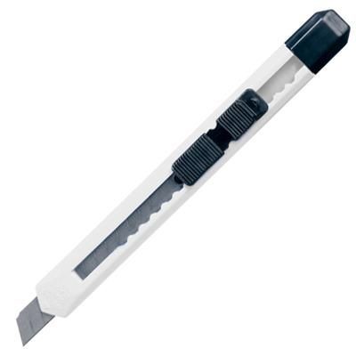 Branded Promotional SAN SALVADOR SMALL CUTTER KNIFE in White Knife From Concept Incentives.