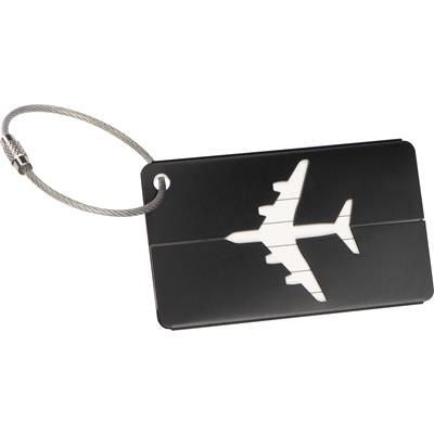 Branded Promotional ALUMINIUM METAL LUGGAGE TAG Luggage Tag From Concept Incentives.