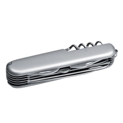 Branded Promotional TIJUANA POCKET KNIFE in Silver Knife From Concept Incentives.