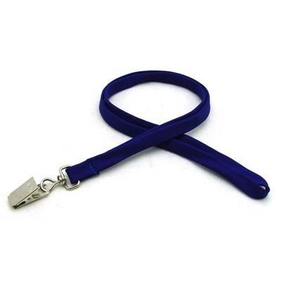 Branded Promotional BLANK TUBULAR STYLE 911 LANYARD with Bulldog Lanyard From Concept Incentives.