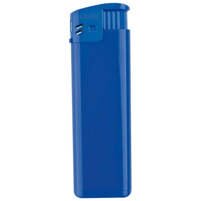 Branded Promotional ELECTRONIC REFILLABLE POCKET LIGHTER in Blue Lighter From Concept Incentives.