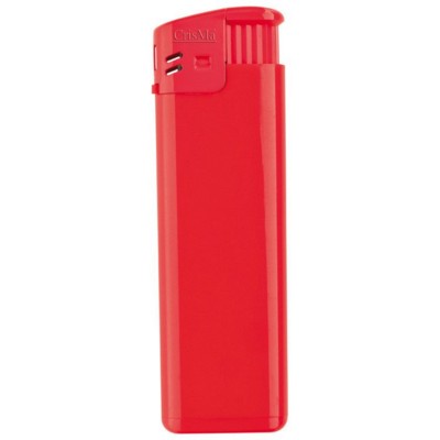 Branded Promotional ELECTRONIC REFILLABLE POCKET LIGHTER in Red Lighter From Concept Incentives.