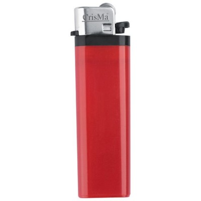 Branded Promotional DISPOSABLE POCKET LIGHTER in Red Lighter From Concept Incentives.