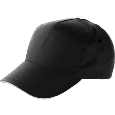 Branded Promotional ANFIELD BASEBALL CAP in Black Baseball Cap From Concept Incentives.