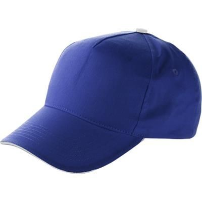 Branded Promotional ANFIELD BASEBALL CAP in Cobalt Blue Baseball Cap From Concept Incentives.