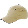 Branded Promotional HILLSBOROUGH BASEBALL CAP in Khaki Baseball Cap From Concept Incentives.