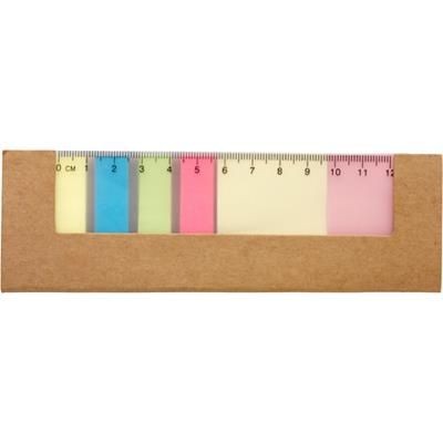 Branded Promotional STICKY NOTE PAD SET in Card Cover Note Pad From Concept Incentives.