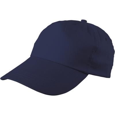 Branded Promotional PORTMAN BASEBALL CAP in Blue Baseball Cap From Concept Incentives.