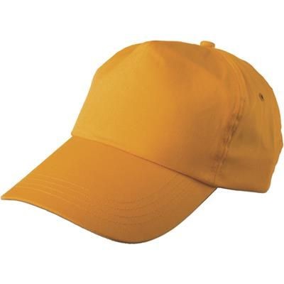 Branded Promotional PORTMAN BASEBALL CAP in Orange Baseball Cap From Concept Incentives.