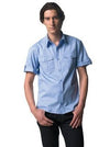 Branded Promotional RUSSELL COLLECTION SHORT SLEEVE TWILL ROLL SHIRT Shirt From Concept Incentives.