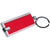 Branded Promotional KEYRING with White LED in Red Keyring From Concept Incentives.