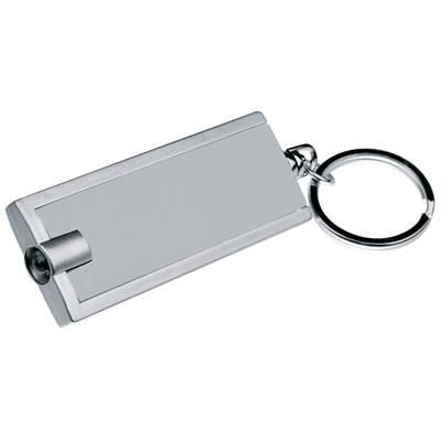 Branded Promotional BLACK AND SILVER KEYRING CHAIN Keyring From Concept Incentives.