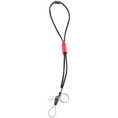 Branded Promotional SLIM LANYARD in Red Lanyard From Concept Incentives.