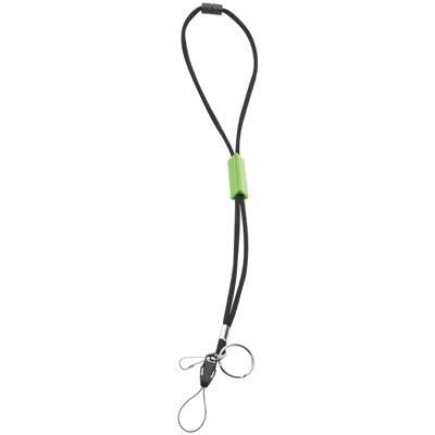 Branded Promotional SLIM LANYARD in Apple Green Lanyard From Concept Incentives.