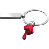 Branded Promotional SMILE HANDS KEYRING in Red Keyring From Concept Incentives.