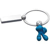 Branded Promotional SMILE HANDS KEYRING in Turquoise Keyring From Concept Incentives.