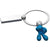 Branded Promotional SMILE HANDS KEYRING in Turquoise Keyring From Concept Incentives.