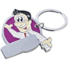 Branded Promotional MANIKIN KEYRING in Violet Keyring From Concept Incentives.