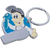 Branded Promotional MANIKIN KEYRING in Turquoise Keyring From Concept Incentives.