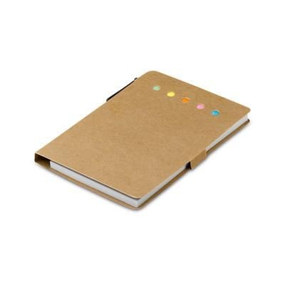 Branded Promotional STICKY NOTES SET in Natural Notebooks & Pads From Concept Incentives.