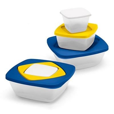 Branded Promotional SET OF 3 AIRTIGHT BOXES Lunch Box From Concept Incentives.