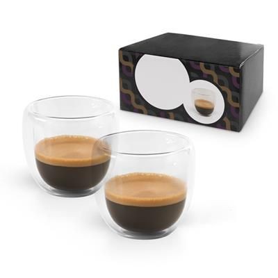 Branded Promotional COFFEE SET Coffee Glass From Concept Incentives.