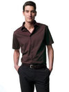 Branded Promotional RUSSELL COLLECTION SHORT SLEEVE EASY CARE FITTED SHIRT Shirt From Concept Incentives.