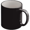 Branded Promotional LISSABON CERAMIC POTTERY CUP in Black Mug From Concept Incentives.