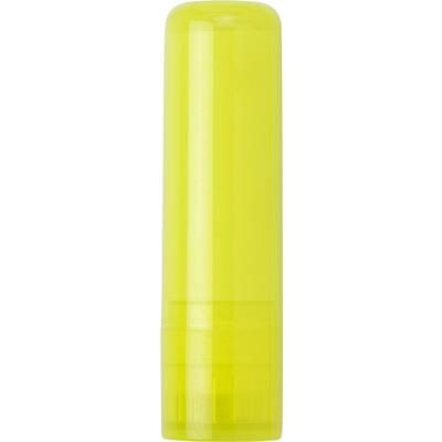 Branded Promotional LIP BALM TUBE in Translucent Yellow Lip Balm From Concept Incentives.