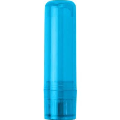 Branded Promotional LIP BALM TUBE in Translucent Pale Blue Lip Balm From Concept Incentives.