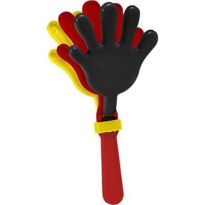 Branded Promotional PLASTIC HAND CLAPPER NOISEMAKER in Various Colours Noise Maker From Concept Incentives.