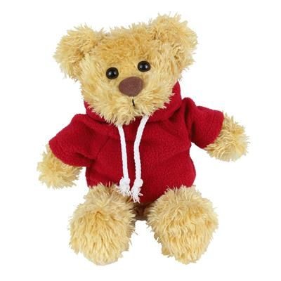Branded Promotional ROCKY HOODY TEDDY BEAR Soft Toy From Concept Incentives.