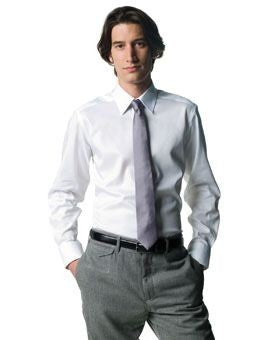 Branded Promotional RUSSELL COLLECTION LONG SLEEVE TAILORED ULTIMATE NON-IRON SHIRT Shirt From Concept Incentives.