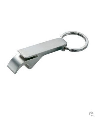 Branded Promotional BOTTLE OPENER PENDANT KEYRING in Silver Metal Bottle Opener From Concept Incentives.