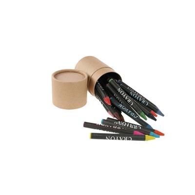 Branded Promotional COLOURING PENCIL SET in Cardboard Card Case Pencil From Concept Incentives.