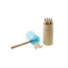 Branded Promotional COLOUR WOOD PENCIL SET with Sharpener Pencil From Concept Incentives.