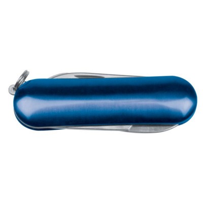 Branded Promotional GUADALAJARA MINI POCKET KNIFE in Blue Knife From Concept Incentives.