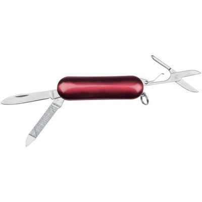 Branded Promotional GUADALAJARA MINI POCKET KNIFE in Red Knife From Concept Incentives.