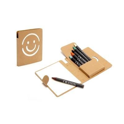 Branded Promotional NOTE PAD with Pastels Crayon From Concept Incentives.