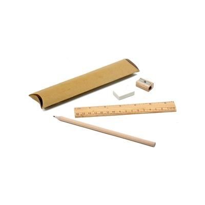 Branded Promotional SCHOOL SET with Pencil Set Pencil From Concept Incentives.