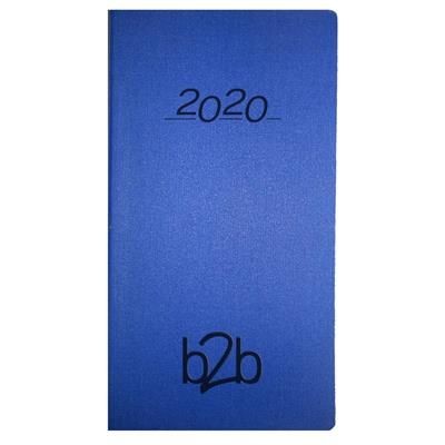 Branded Promotional NERO POCKET WEEK TO VIEW PORTRAIT POCKET DIARY in Blue Diary From Concept Incentives.