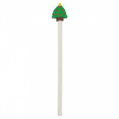 Branded Promotional PENCIL in Natural Wood with Christmas Designs Pencil From Concept Incentives.