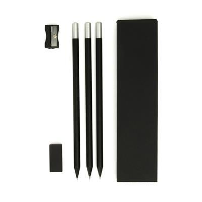 Branded Promotional SET OF WRITING with 3 Loops Pencil From Concept Incentives.