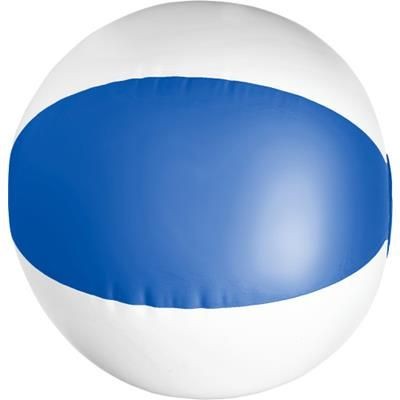 Branded Promotional BEACH BALL in Blue & White Beach Ball From Concept Incentives.