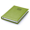 Branded Promotional RIO A5 PAGADAY DESK DIARY in Lime Green from Concept Incentives