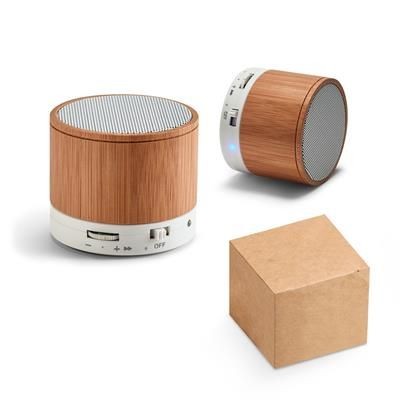 Branded Promotional GLASHOW BAMBOO AND ABS SPEAKER Speakers From Concept Incentives.