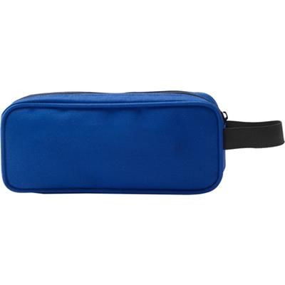 Branded Promotional POLYESTER CHILDRENS PENCIL CASE in Blue Pencil Case From Concept Incentives.