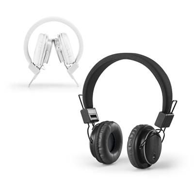 Branded Promotional FOLDING HEADPHONES Earphones From Concept Incentives.