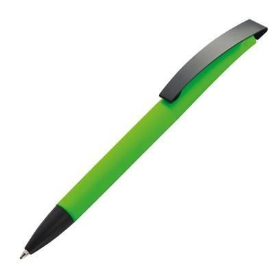 Branded Promotional BRESCIA BALL PEN in Lime Pen From Concept Incentives.